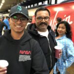 R. Sarathkumar Instagram - On the way to our first world Cup match at Manchester ,excited and thrilled to be in the midst of the live action between IND and WI