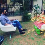 R. Sarathkumar Instagram - Was interviewed by Prema from iDream Media in Hyderabad regarding my upcoming Telugu flick #Nenorakkam
