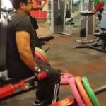 R. Sarathkumar Instagram - Toning up the triceps muscle for overall strength, starting yet another healthy day. #tamilnadu #chennai #sundayworkout #sarathkumar #gymlife #fitness