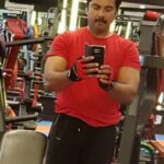 R. Sarathkumar Instagram - Working hard at the gym to achieve more muscularity #sarathkumar #morningworkout #gym #chennai #beastmode