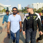 R. Sarathkumar Instagram - I was glad to be at SRM university today to preside over as chief guest for a stunt show sponsored by RedBull. It was mesmerizing to witness Arunas Gibieza Aras who is world renowned stunt rider from Lithuania perform his stunts in campus today. I also interacted with students present there and expressed my views on how youth today could help shape India better.