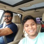 R. Sarathkumar Instagram - Catch them young, rahhul getting into the training ground routine with me and a click in the car