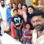 R. Sarathkumar Instagram - Birthday lunch at home with family,varu and rahhul wishing from Hyderabad and Singapore @radikaasarathkumar @varusarathkumar @rayanemithun @aiswarya.sudharson @sarathrahhul @amithun_25