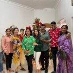 R. Sarathkumar Instagram - Christmas lunch at home with friends and relatives @radikaasarathkumar @poojasarathkumar @rayanemithun @mallikakandasamy