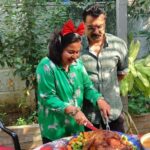 R. Sarathkumar Instagram – Christmas lunch at home with friends and relatives @radikaasarathkumar @poojasarathkumar @rayanemithun @mallikakandasamy