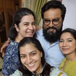 R. Sarathkumar Instagram - To the ever loving daughters ,may you all be blessed with abundance of health wealth and happiness always,a special wish from loving daddy #varalaxmisarathkumar #rayanemithun and pooja sarathkumar happy daughters day for all the daughters on this day ❤ ♥ 💖