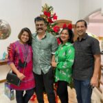 R. Sarathkumar Instagram - Christmas lunch at home with friends and relatives @radikaasarathkumar @poojasarathkumar @rayanemithun @mallikakandasamy