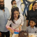 R. Sarathkumar Instagram - Pooja's Birthday lunch ,yummy briyani, chocolate cake ,best wishes again for my birthday girl