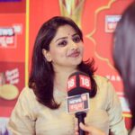Rachita Ram Instagram - Glimpse of @news18kannada #varshadakannadiga2021 Do watch it today at 6pm @sukeshhegde007 @anchorharishnagaraju @news18kannada