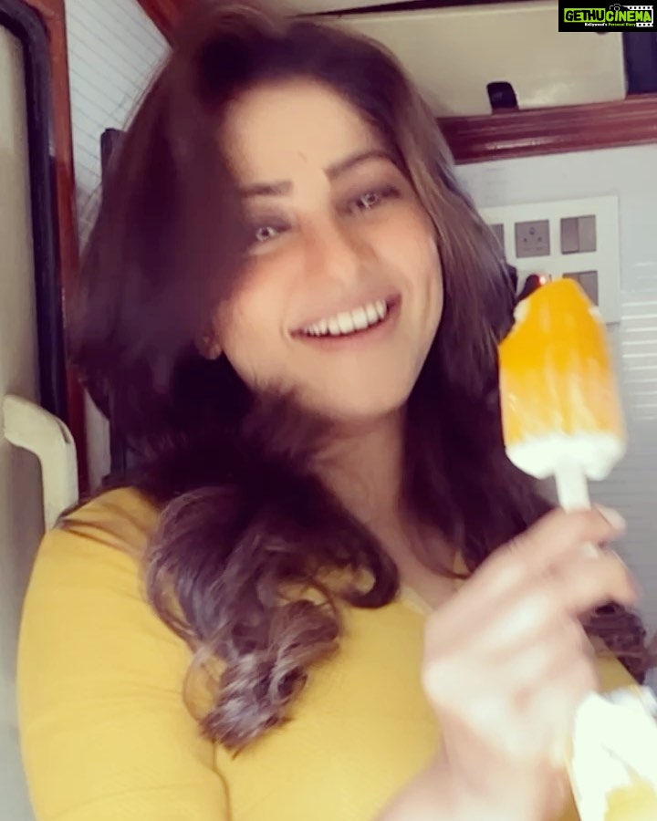 Rachita Ram Instagram - I scream happiness! #icecreamaddic t