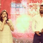 Rachita Ram Instagram – Glimpse of @news18kannada #varshadakannadiga2021 
Do watch it today at 6pm 
@sukeshhegde007 
@anchorharishnagaraju @news18kannada