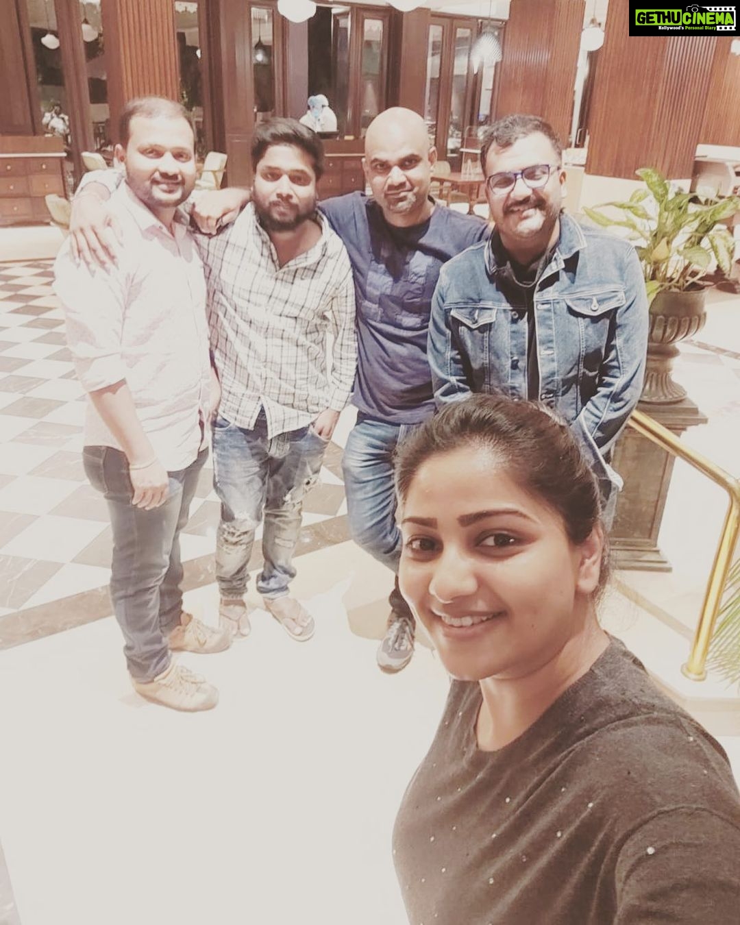 Rachita Ram Instagram - Life is so colorful.. I always get a reason to smile in the form of a beautiful & thrilling script. Now am sure this will lead into many sleepless nights.Very excited to be a part of this exciting and talented team. 🙂@lohithhmanu @arun.ynot @sabu_aloysius