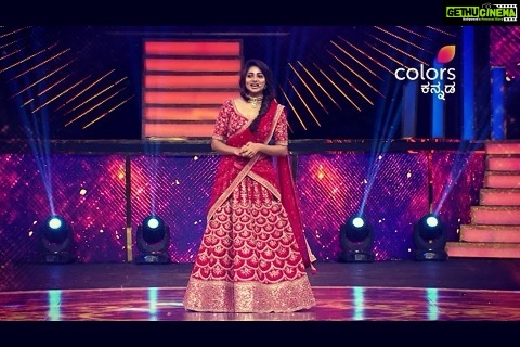Rachita Ram Instagram - #Anubhandhaawards2019 @colorskannadaofficial
