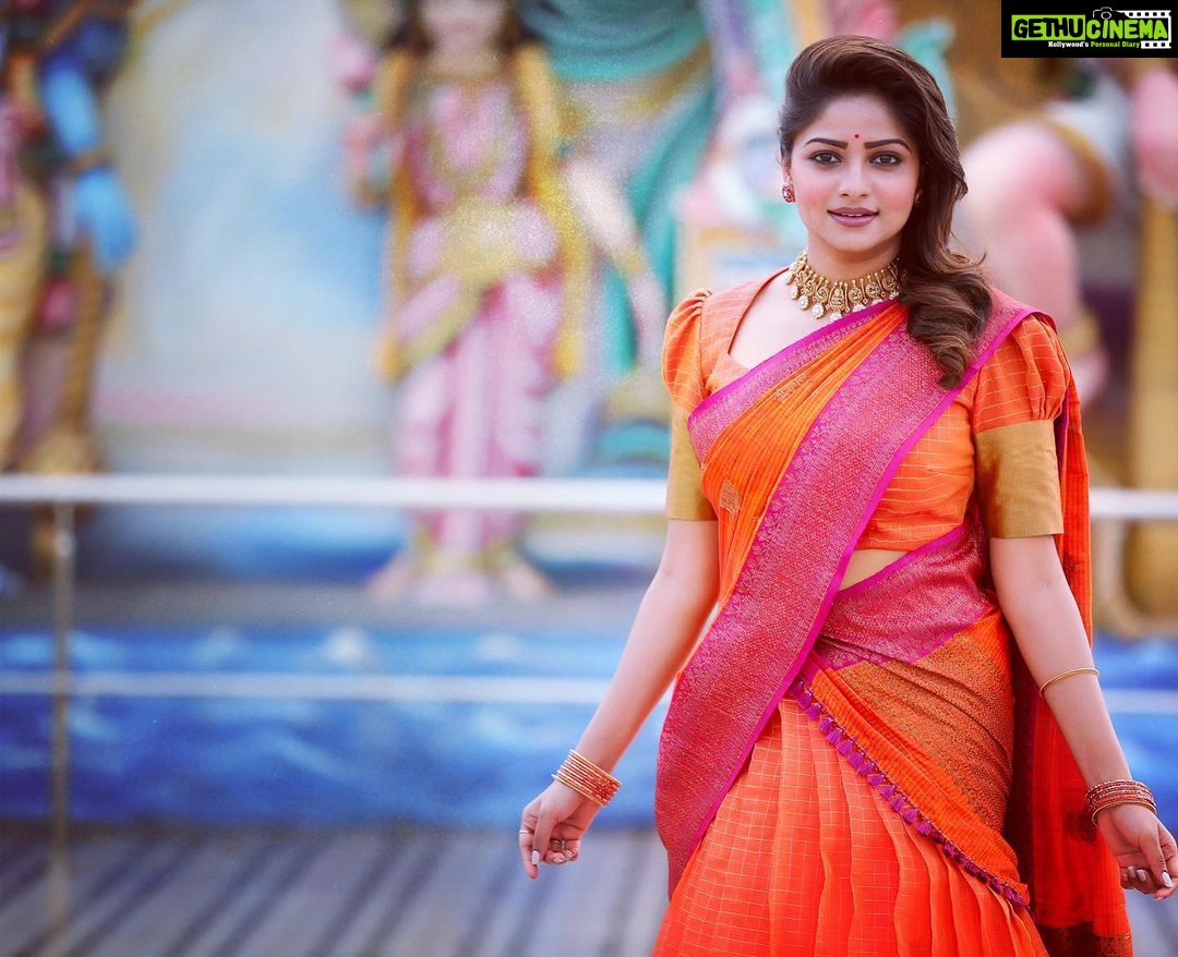 Rachita Ram Instagram - Majabharatha✨ Outfit @arethy_couture Styling @tejukranthi Jewellery @lotus_silver_jewellery Hair @paramesh_kammari Makeup @mohanrao931 Photography @rakesh_hg