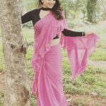 Rachita Ram Instagram - Majabharatha✨ Saree @suta_bombay Styling by @tejukranthi Assisted by @rajeshputtaiah Makeup @mohanrao931 Hair @kammarishivarajchary