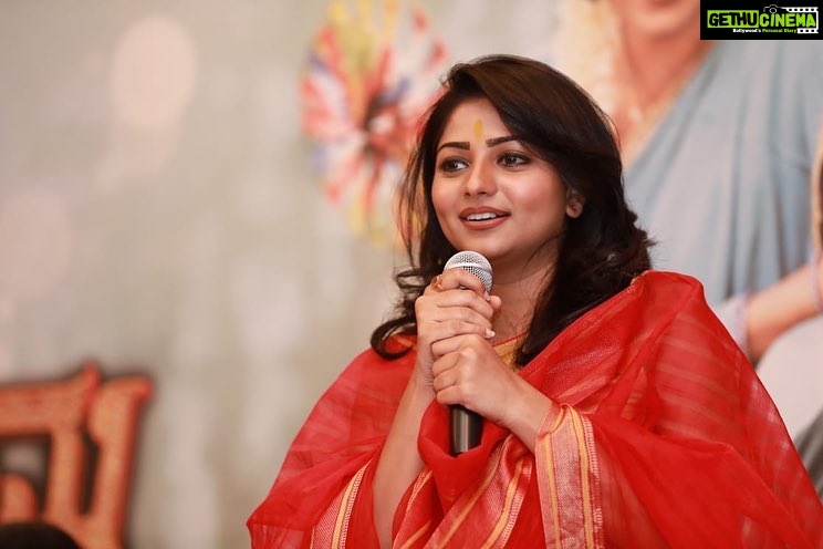 Rachita Ram Instagram - Pre release pressmeet of #seetharamakalyana#releasingon25jan✨☺️ @nikhilgowda_jaguar @suniljaguar @seetharamakalyana_movie Pc @rock_phanni_