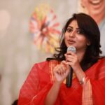 Rachita Ram Instagram - Pre release pressmeet of #seetharamakalyana#releasingon25jan✨☺️ @nikhilgowda_jaguar @suniljaguar @seetharamakalyana_movie Pc @rock_phanni_