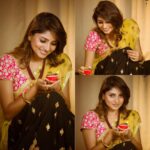 Rachita Ram Instagram - Create your own sunshine✨ #goodvibesonly✨#smileandbehappy💞🌸#lovebeingtraditional❤ 📸 @raaghavphotography Styling @anjaliraj6869 M&H @mohanrao931 & @paramesh_kammari #diwalispecial💥#photoshoot📸
