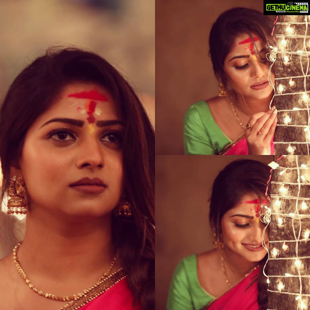 Rachita Ram Instagram - Let it shine..✨ #goodvibesonly✨#onthesetof#Seetharamakalyana🙂✌🏻 Pc- @rock_phanni_