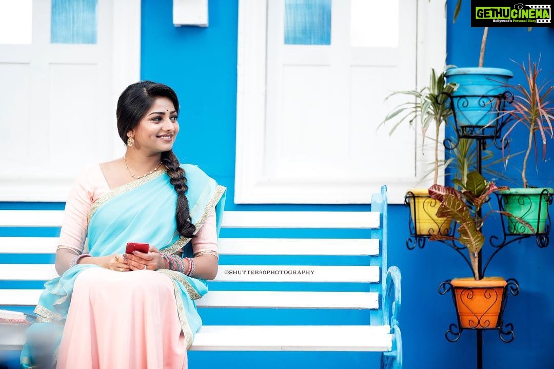 Rachita Ram Instagram - Be candid with everyone✌🏻☺️ Pc- @santhosh_j_reddy beautifully captured👍🏻#onthesetof#seetharamakalyana#lovetobetraditional