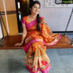Rachitha Mahalakshmi Instagram - Just in love with these awesome kalamkari digital print Lenin sarees from @fameblueboutique ❤️❤️❤️❤️❤️❤️ awwww they r just waooooo nd soooo comfortable..... 🤗🤗🤗 : Upcoming in NINI 😇 : If it Feels monotonous well yes I am ! 😏🤷🏻‍♀️ Always a saree lover... : #Sareelove : #supportwomenentrepreneurs🙋🏼💪🏻