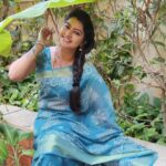 Rachitha Mahalakshmi Instagram - Be ur own reason to smile..... Blissful evening.... 😇😇😇😇😇 : #Sareelove @dearunique_1 ❤️❤️❤️❤️❤️ #supportwomenentrepreneurs🙋🏼💪🏻