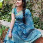 Rachitha Mahalakshmi Instagram - Be ur own reason to smile..... Blissful evening.... 😇😇😇😇😇 : #Sareelove @dearunique_1 ❤️❤️❤️❤️❤️ #supportwomenentrepreneurs🙋🏼💪🏻