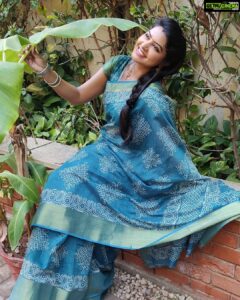 Rachitha Mahalakshmi Instagram - Be ur own reason to smile..... Blissful evening.... 😇😇😇😇😇 : #Sareelove @dearunique_1 ❤️❤️❤️❤️❤️ #supportwomenentrepreneurs🙋🏼💪🏻