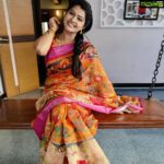 Rachitha Mahalakshmi Instagram - Just in love with these awesome kalamkari digital print Lenin sarees from @fameblueboutique ❤️❤️❤️❤️❤️❤️ awwww they r just waooooo nd soooo comfortable..... 🤗🤗🤗 : Upcoming in NINI 😇 : If it Feels monotonous well yes I am ! 😏🤷🏻‍♀️ Always a saree lover... : #Sareelove : #supportwomenentrepreneurs🙋🏼💪🏻