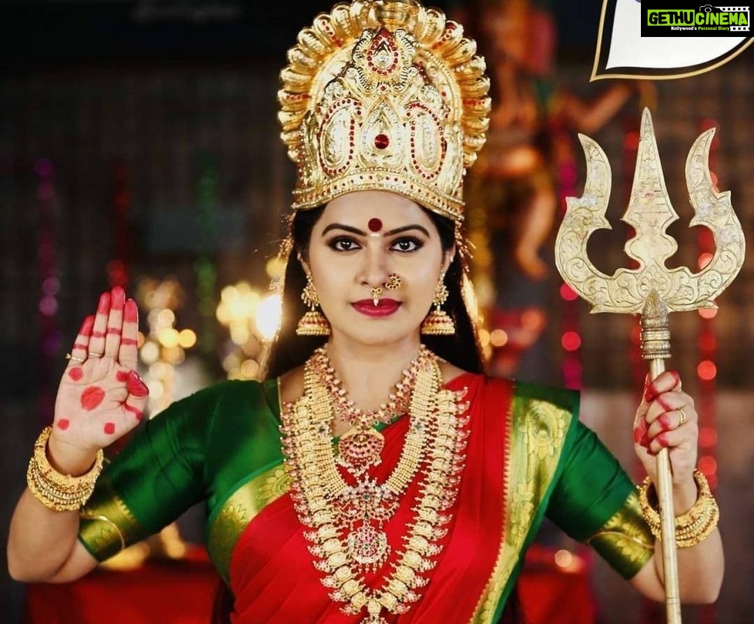 Rachitha Mahalakshmi Instagram - Divine 😇😇😇😇😇😇😇🤞🤞🤞🤞🤞🤞 🙌🙌🙌🙌🙌🙌🙌 Everytime I Feel blessed to take up these role.... 😇😇😇😇😇😇😇