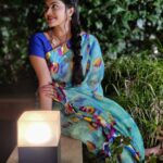 Rachitha Mahalakshmi Instagram - Nothing can dim d light that shines from within.... 🌟🌟🌟🌟🌟 : #Sareelove @fameblueboutique ❤️❤️❤️❤️ : #supportwomenentrepreneurs🙋🏼💪🏻