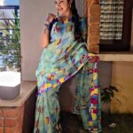 Rachitha Mahalakshmi Instagram - Nothing can dim d light that shines from within.... 🌟🌟🌟🌟🌟 : #Sareelove @fameblueboutique ❤️❤️❤️❤️ : #supportwomenentrepreneurs🙋🏼💪🏻