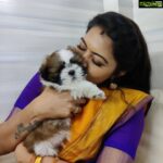 Rachitha Mahalakshmi Instagram - It's wen you r brutally broken but still have d courage to be gentle to other living beings, Than you r a badass 😏😏😏 with a heart of an angel.... 😇😇😇😇😇😇😇 Cute little pup which made my day 🐶🐶🐶🐶🐾🐾🐾🐾🐾🐾