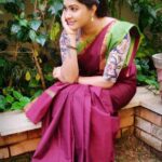Rachitha Mahalakshmi Instagram - Pleasant evenings... 😇😇😇😇 : Saree love @useeshopapp : #supportwomenentrepreneurs🙋🏼💪🏻