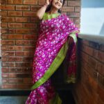 Rachitha Mahalakshmi Instagram - 🌟Stop holding urself back if you aren't happy,make a change 🌟 : Upcoming in NINI ❤️ : #Sareelove : @dear.d_unique : #supportwomenentrepreneurs🙋🏼💪🏻
