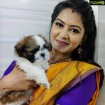 Rachitha Mahalakshmi Instagram - It's wen you r brutally broken but still have d courage to be gentle to other living beings, Than you r a badass 😏😏😏 with a heart of an angel.... 😇😇😇😇😇😇😇 Cute little pup which made my day 🐶🐶🐶🐶🐾🐾🐾🐾🐾🐾