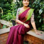Rachitha Mahalakshmi Instagram - Pleasant evenings... 😇😇😇😇 : Saree love @useeshopapp : #supportwomenentrepreneurs🙋🏼💪🏻