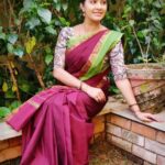 Rachitha Mahalakshmi Instagram - Pleasant evenings... 😇😇😇😇 : Saree love @useeshopapp : #supportwomenentrepreneurs🙋🏼💪🏻