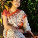 Rachitha Mahalakshmi Instagram - Be the light that help others see 😇😇😇😇😇😇 : Saree love @dear.d_unique ❤️❤️❤️❤️ : #supportwomenentrepreneurs🙋🏼💪🏻