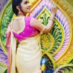 Rachitha Mahalakshmi Instagram - Upcoming in NINI 🙌 : SAREE LOVE @thulsistudio : Customised blouse @ve_kay_boutique 👈 : #supportwomenentrepreneurs🙋🏼💪🏻