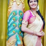 Rachitha Mahalakshmi Instagram - Upcoming in NINI 🙌 : SAREE LOVE @thulsistudio : Customised blouse @ve_kay_boutique 👈 : #supportwomenentrepreneurs🙋🏼💪🏻