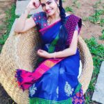 Rachitha Mahalakshmi Instagram – ❤️ MAHA ❤️
:
Saree love @__.rkn._.sarees.__ 
:
#supportwomenentrepreneurs🙋🏼💪🏻