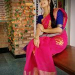 Rachitha Mahalakshmi Instagram - Saree love @fashivaclothing 👈 : #supportwomenentrepreneurs🙋🏼💪🏻