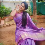 Rachitha Mahalakshmi Instagram - Saree love @fashivaclothing 🧘🏻‍♀️🧘🏻‍♀️🧘🏻‍♀️