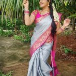 Rachitha Mahalakshmi Instagram – For my chellams who loved d saree 😁 😍😍😍😍😍
:
Checkout 👉 @jeerafashion 😇😇😇😇