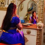 Rachitha Mahalakshmi Instagram - I do believe in luck..... and also I find the harder I work, the more I have of it..... 💪😇😇😇 Let's work hard to get more of it.... 😇😇😇😇😇😇 Few more Clicks from d sets of #Ranganayaka movie..... 😇😇😇😇 : Lovely outfit designed by @anjaliraj6869 ❤️❤️❤️❤️