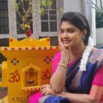 Rachitha Mahalakshmi Instagram - Be happy.... Be urself...... 😇😇😇😇😇😇😇 Happy morning 😇 Saree love @glamtique.in 😍😍😍😍😍