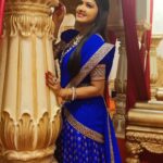 Rachitha Mahalakshmi Instagram - I do believe in luck..... and also I find the harder I work, the more I have of it..... 💪😇😇😇 Let's work hard to get more of it.... 😇😇😇😇😇😇 Few more Clicks from d sets of #Ranganayaka movie..... 😇😇😇😇 : Lovely outfit designed by @anjaliraj6869 ❤️❤️❤️❤️