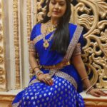Rachitha Mahalakshmi Instagram - I do believe in luck..... and also I find the harder I work, the more I have of it..... 💪😇😇😇 Let's work hard to get more of it.... 😇😇😇😇😇😇 Few more Clicks from d sets of #Ranganayaka movie..... 😇😇😇😇 : Lovely outfit designed by @anjaliraj6869 ❤️❤️❤️❤️