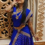 Rachitha Mahalakshmi Instagram - I do believe in luck..... and also I find the harder I work, the more I have of it..... 💪😇😇😇 Let's work hard to get more of it.... 😇😇😇😇😇😇 Few more Clicks from d sets of #Ranganayaka movie..... 😇😇😇😇 : Lovely outfit designed by @anjaliraj6869 ❤️❤️❤️❤️